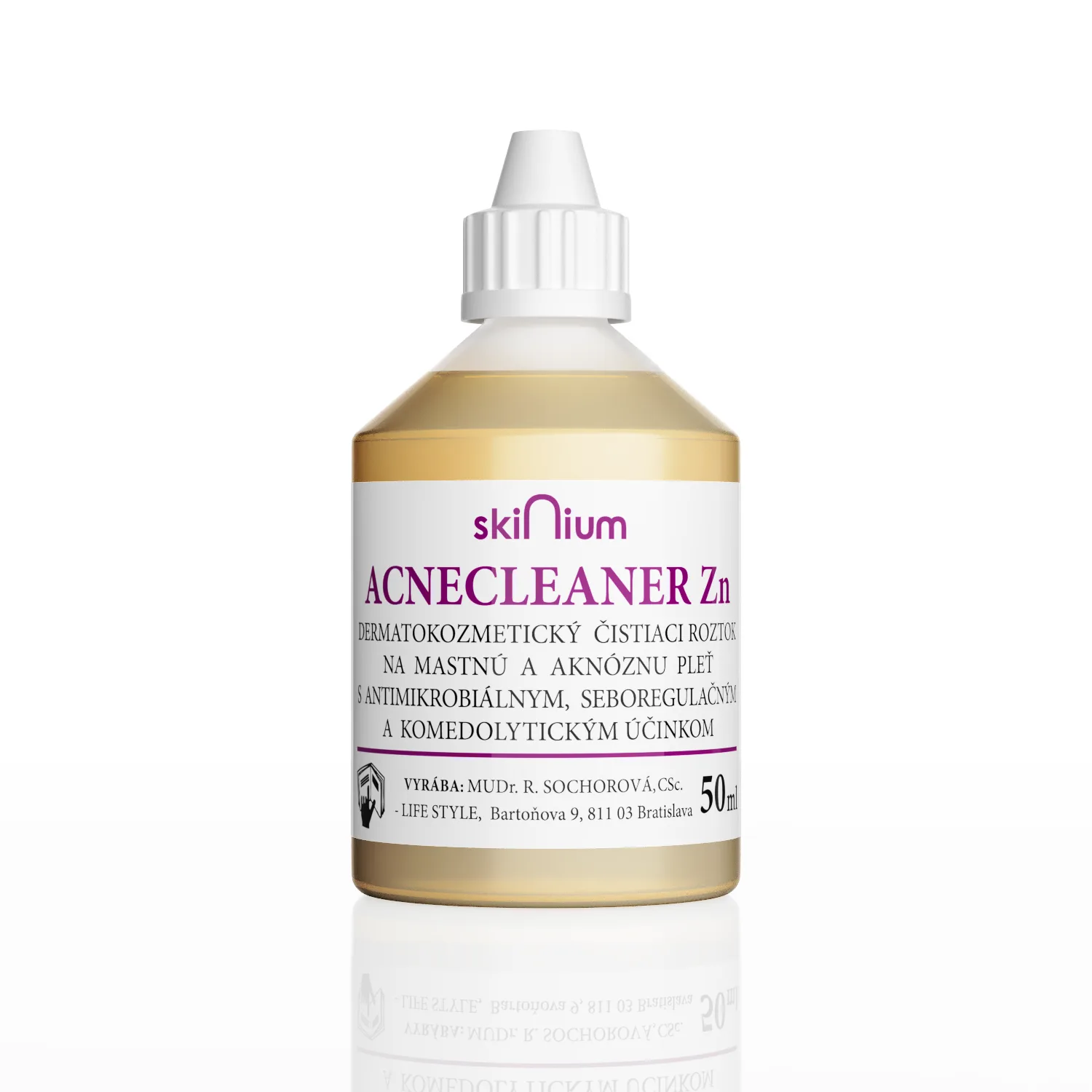 SKINIUM ACNECLEANER Zn dermatokozmetický čistiaci roztok